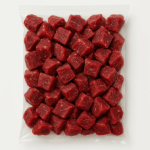 Lomo de ternera en cubos